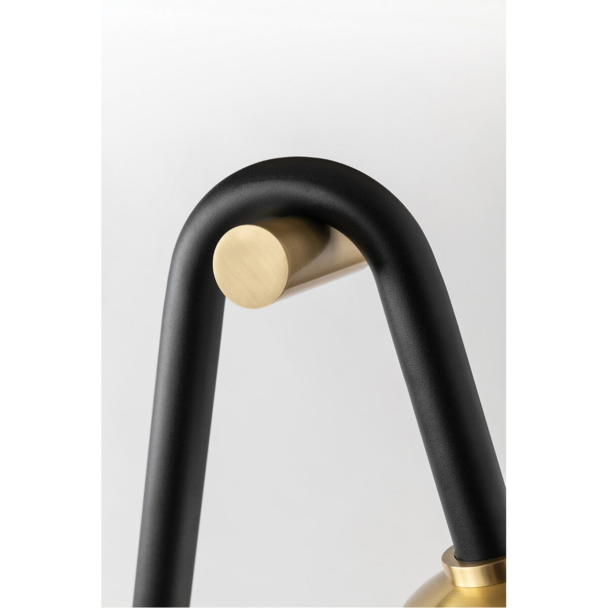 Whit 60 inch 60.00 watt Aged Brass/Black Floor Lamp Portable Light