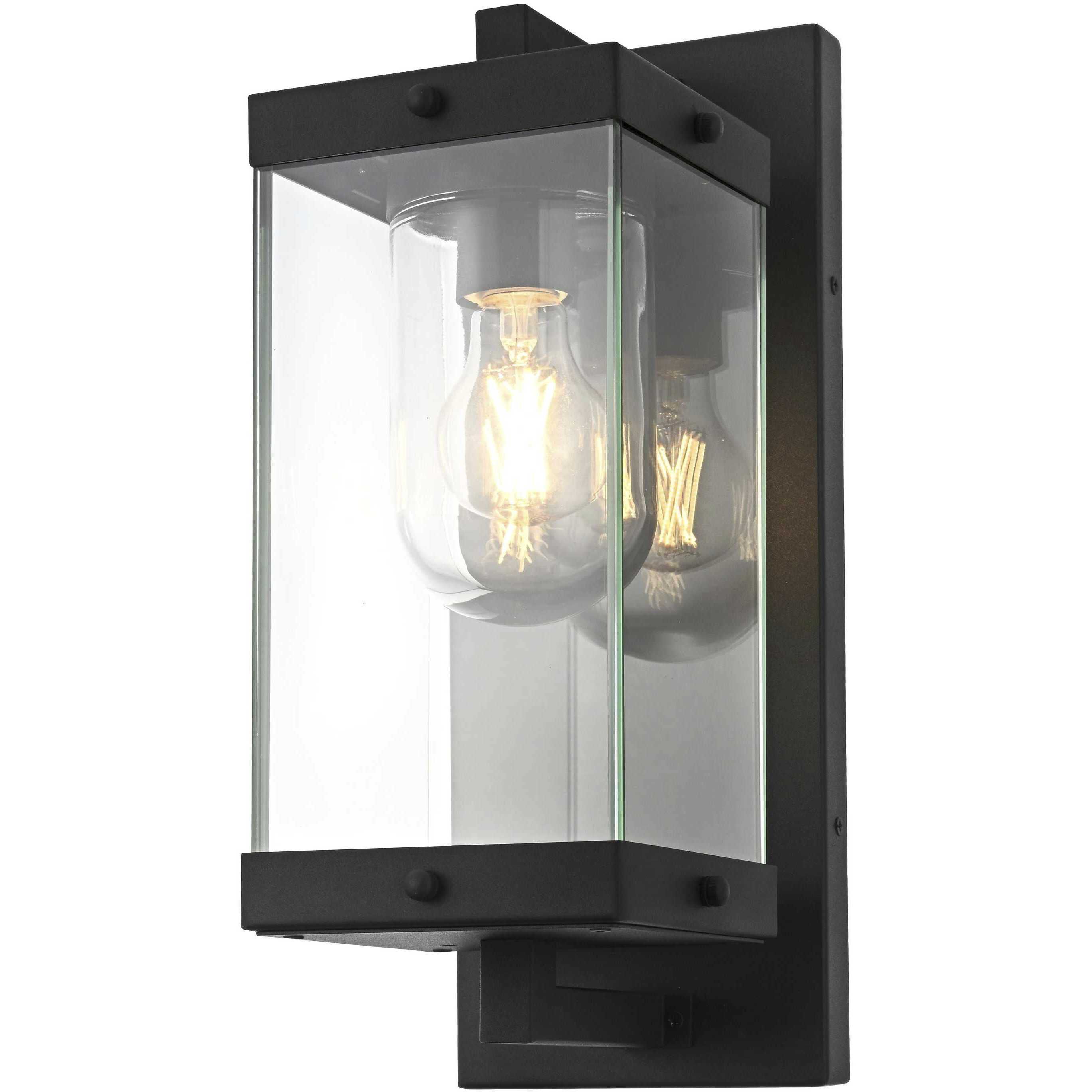 Keaton 1 Light 15 inch Black Outdoor Wall Sconce