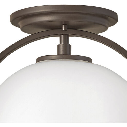 Somerset LED 12 inch Buckeye Bronze Indoor Semi-Flush Mount Ceiling Light