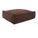 Seascape 12 inch Chocolate Outdoor Foot Pouf, Square