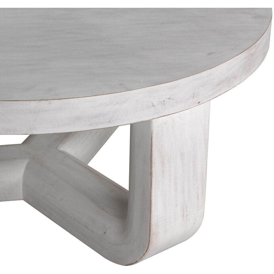 Joel 40 X 40 inch White Wash Coffee Table