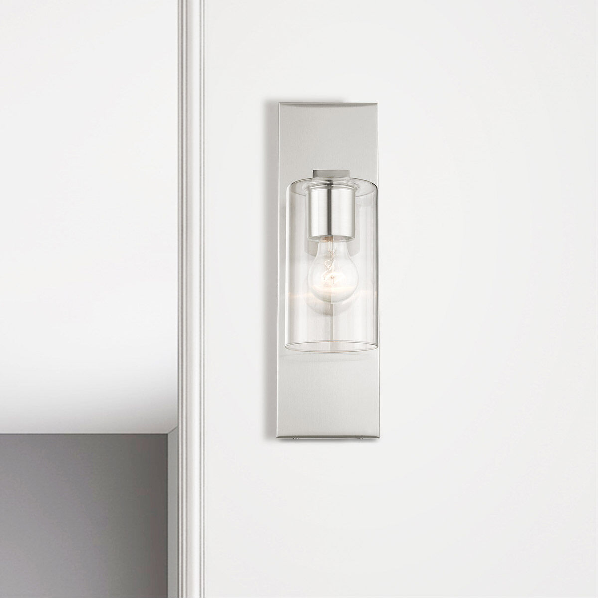 Zurich 1 Light 5 inch Brushed Nickel Sconce Wall Light