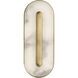 Kelly by Kelly Wearstler Wyllis LED 2.6 inch Hand Rubbed Antique Brass ADA Sconce Wall Light