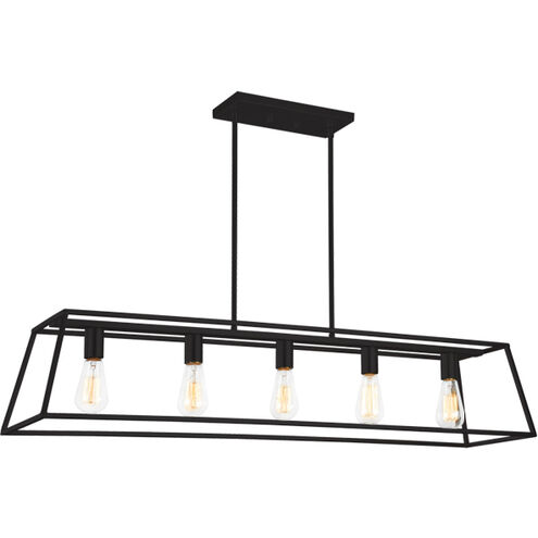 Candor 5 Light 10 inch Rusty Black Chandelier Ceiling Light