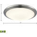 Clancy 1 Light 12 inch Chrome Flush Mount Ceiling Light