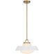 Xander 1 Light 16 inch Vibrant Gold Pendant Ceiling Light