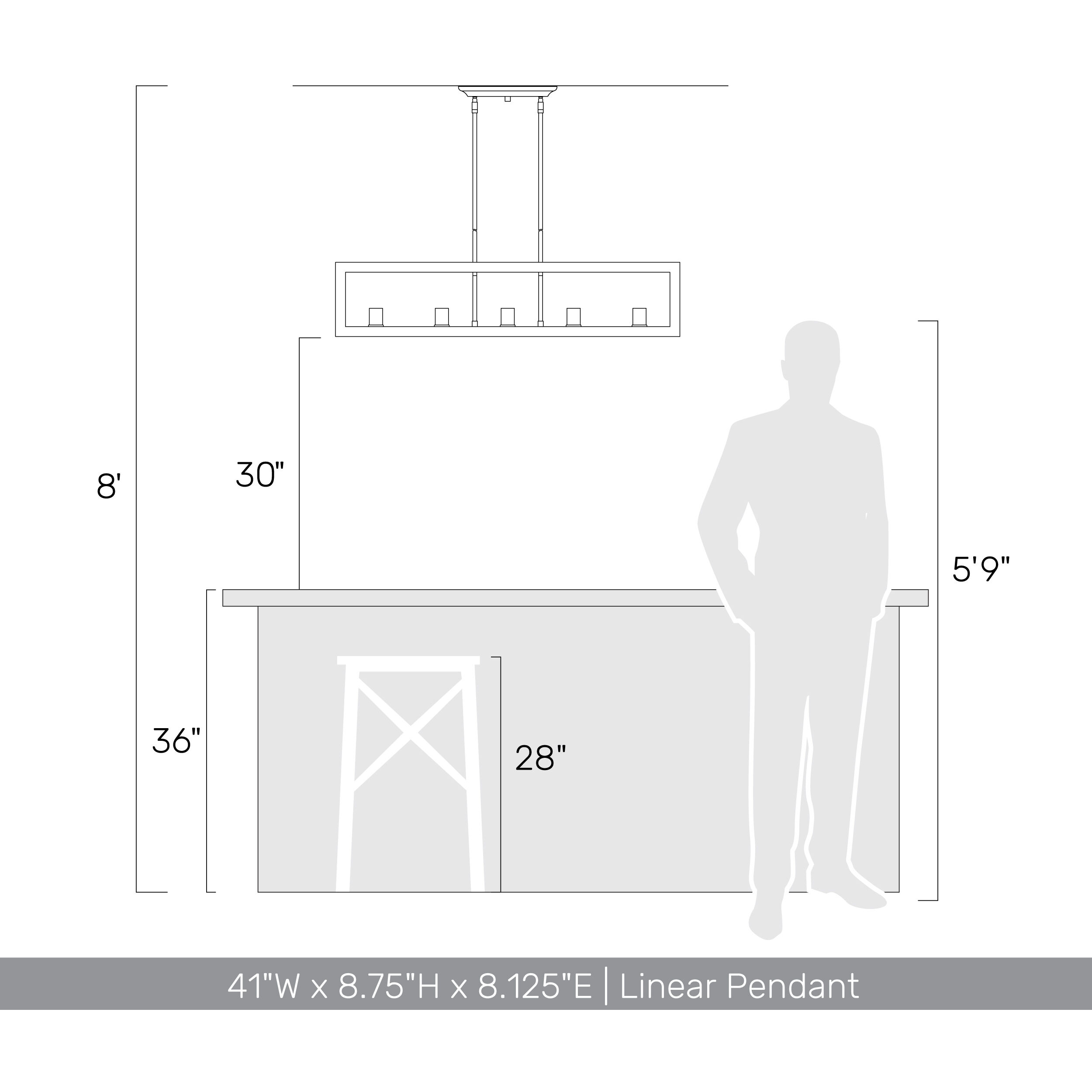Sutton Island Light Ceiling Light in Matte Black