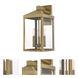 Nyack 3 Light 17.5 inch Antique Brass Medium Outdoor Wall Lantern
