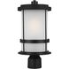 Wilburn 1 Light 16.13 inch Black Outdoor Post Lantern