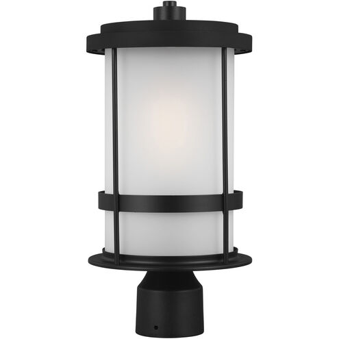 Wilburn 1 Light 16.13 inch Black Outdoor Post Lantern