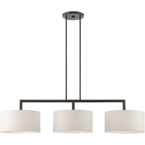 Meridian Linear Chandelier Ceiling Light in English Bronze
