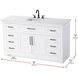 Remington 60 X 35 inch White Bathroom Vanity Cabinet