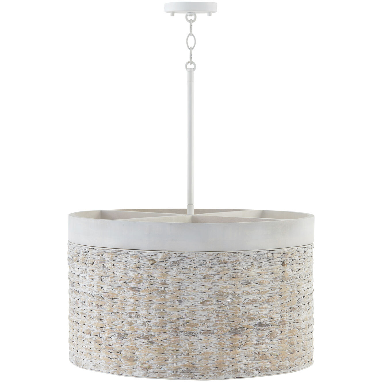 Tallulah 4 Light 24 inch Chalk Wash Pendant Ceiling Light