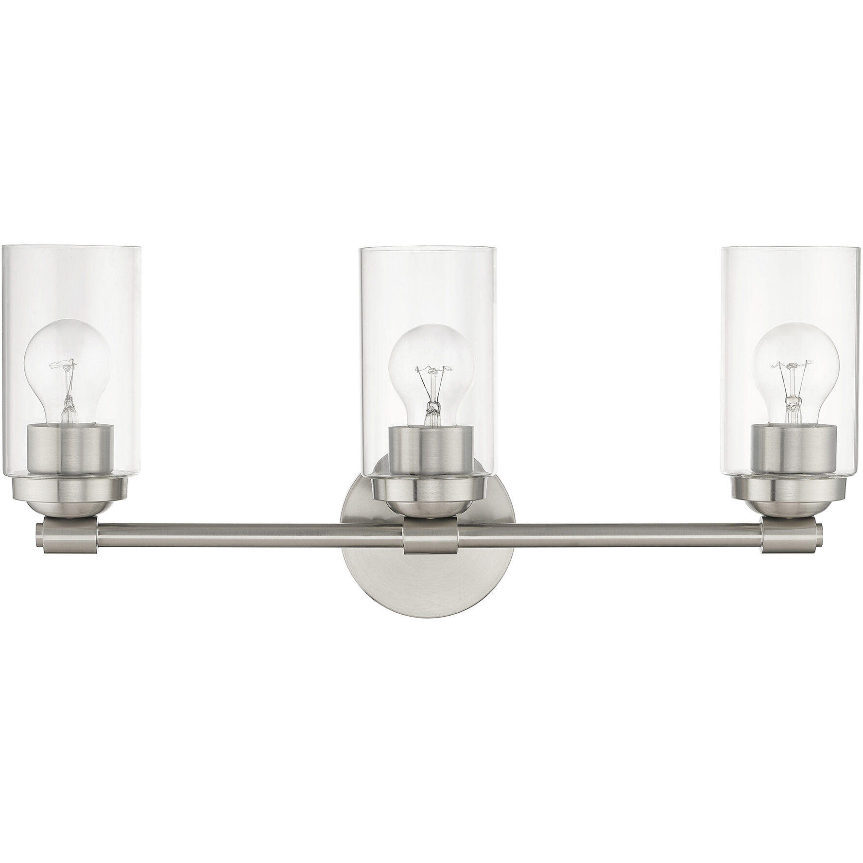 Whittier 3 Light 22 inch Brushed Nickel Vanity Sconce Wall Light
