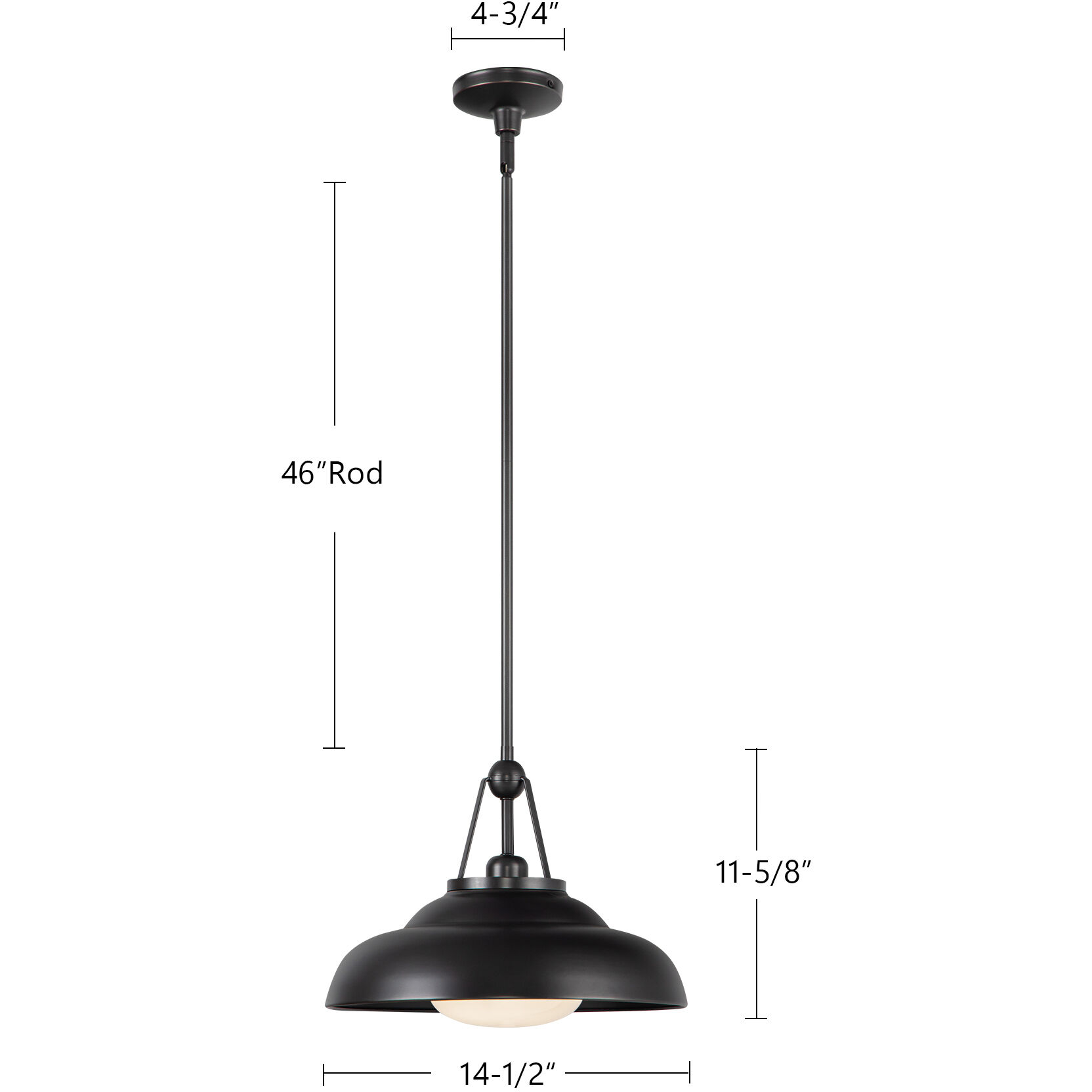 Palmetto Pendant Ceiling Light in Urban Bronze