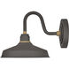 Foundry Classic Outdoor Barn Light in Museum Bronze, Gooseneck