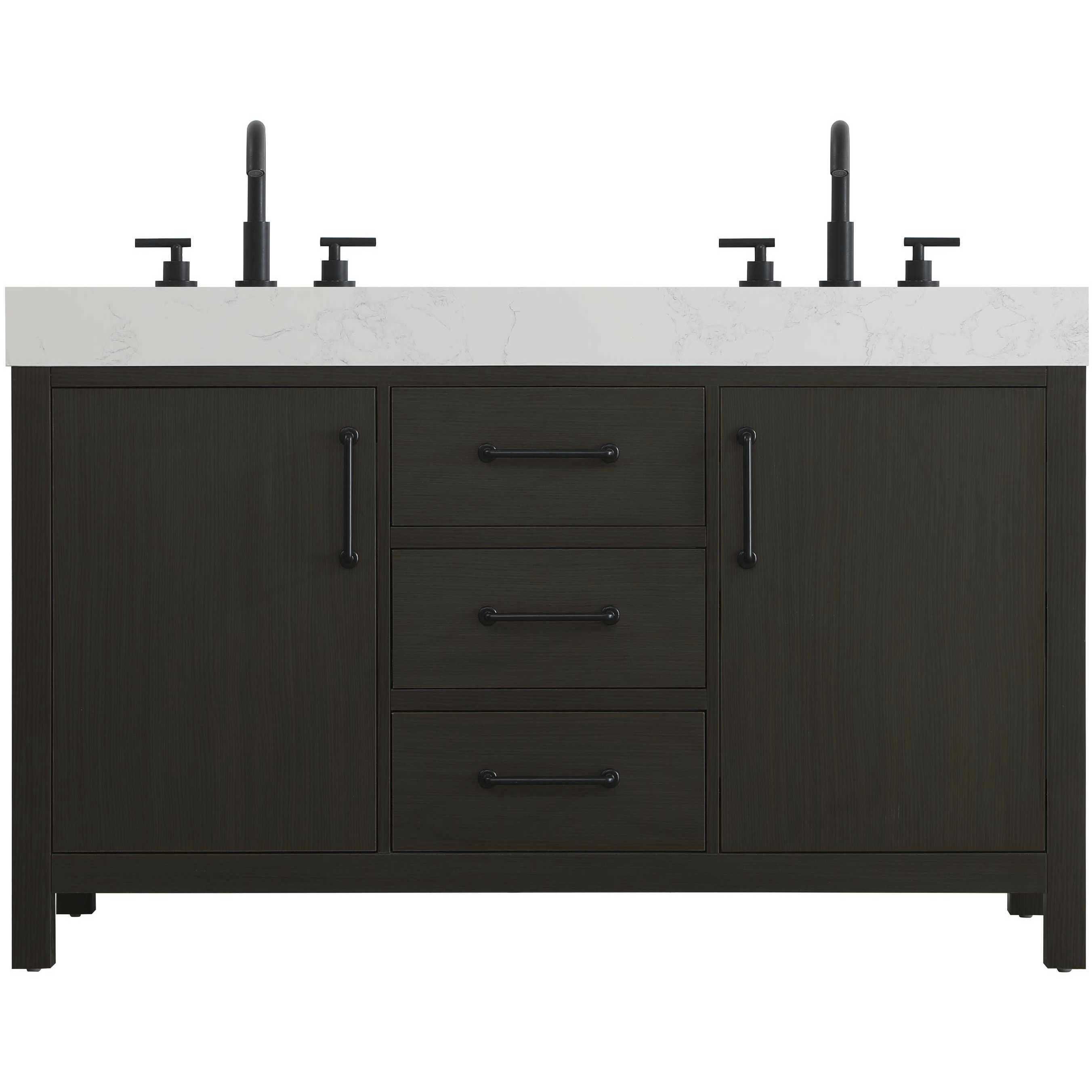 Nathan 54 X 34 inch Mocha Brown Bathroom Vanity Cabinet