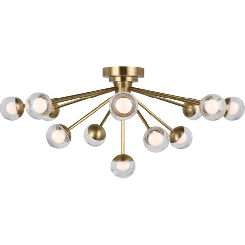 kate spade new york Alloway LED 30 inch Soft Brass Flush Mount Ceiling Light
