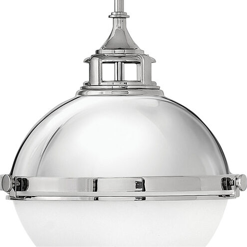 Fletcher LED 22 inch Aged Zinc with Polished Nickel Indoor Chandelier Ceiling Light in Aged Zinc/Polished Nickel