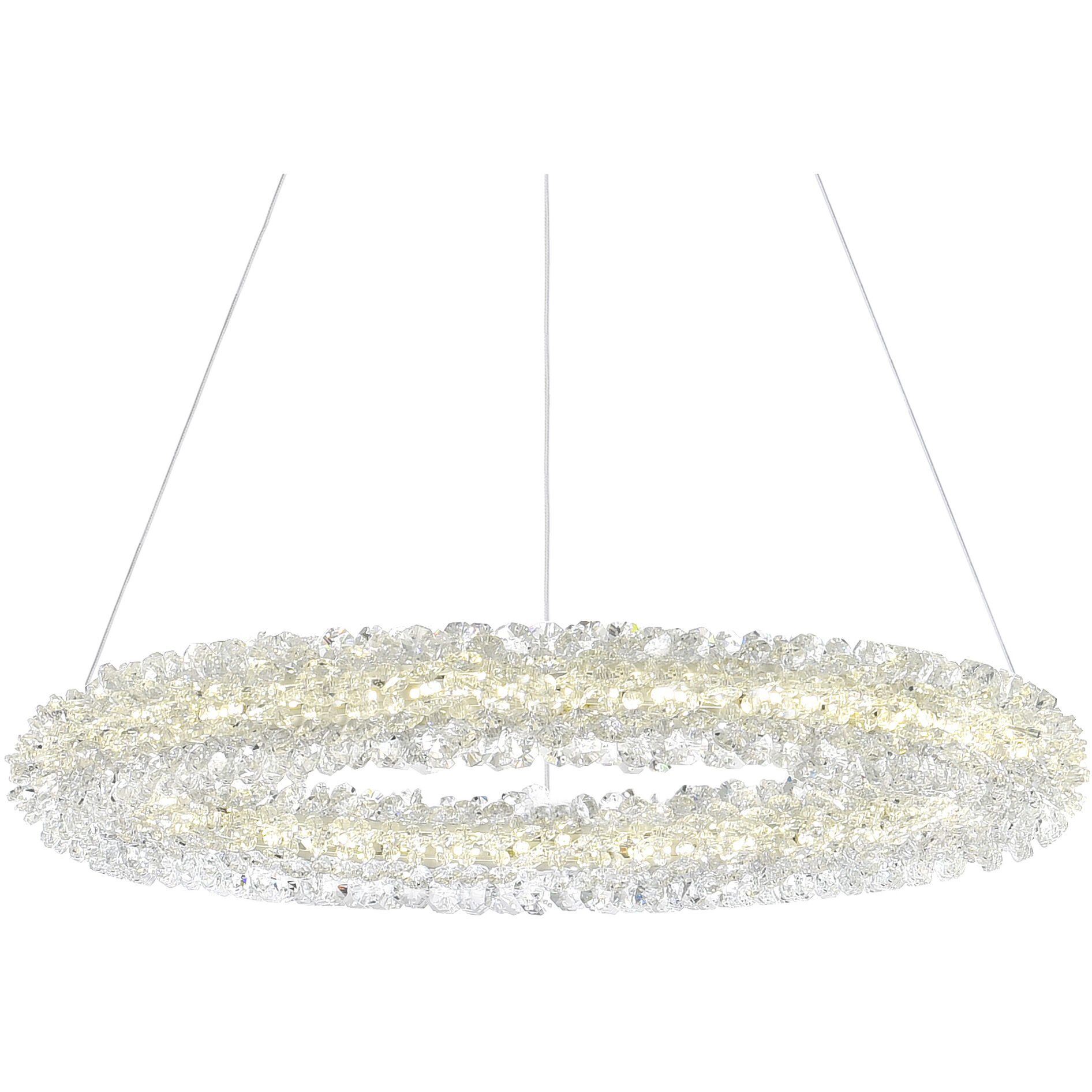 Arielle LED 17 inch Chrome Down Chandelier Ceiling Light