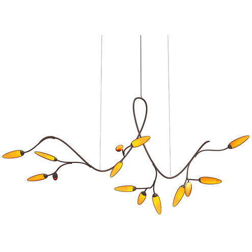 Vines LED 80 inch Coffee Bronze Chandelier Ceiling Light