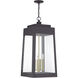 Oslo 4 Light 13.75 inch Bronze with Antique Brass Candles Outdoor Pendant Lantern