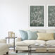 Delicate Tree Green and Beige and White Framed Art