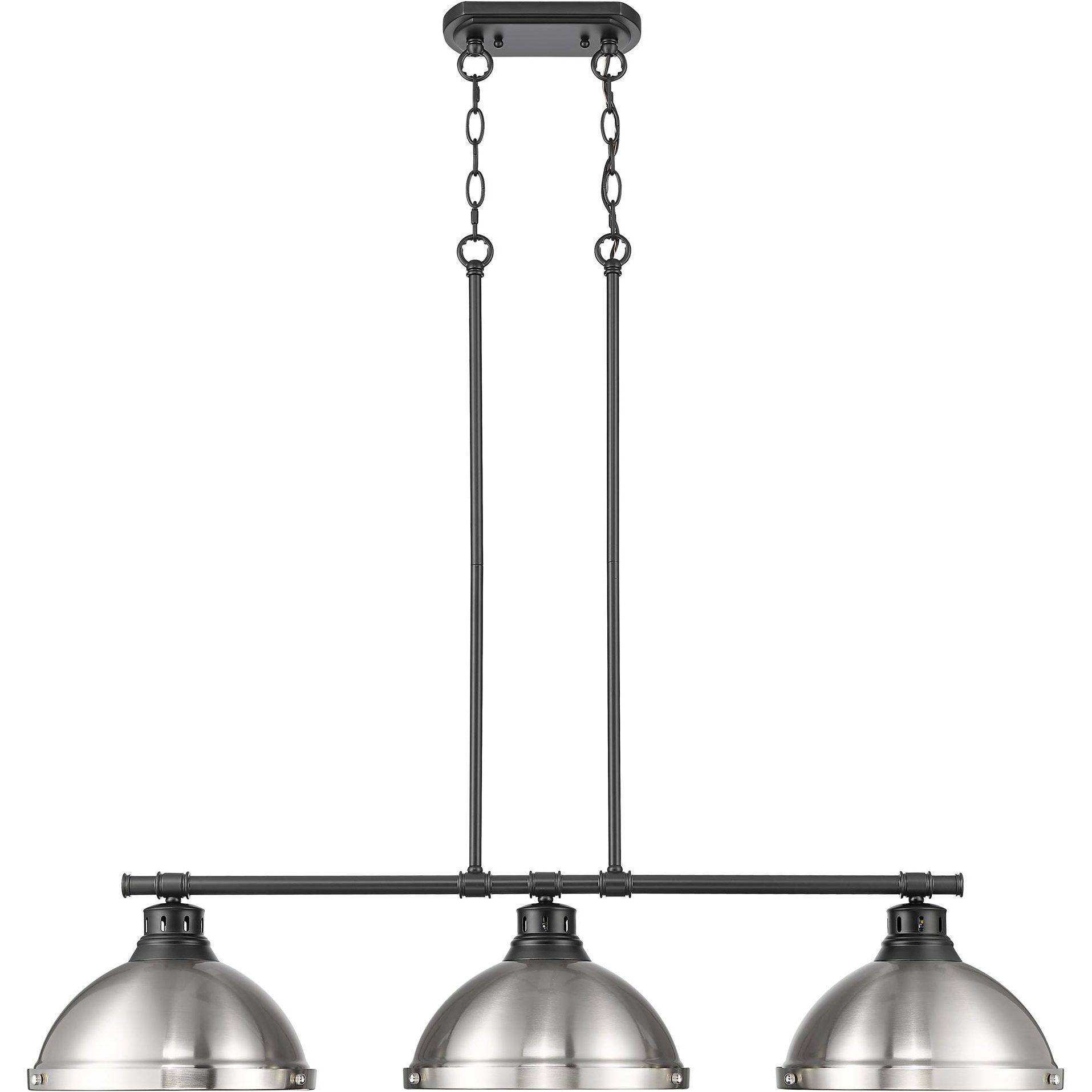 Yep Duncan Island Light Ceiling Light in Matte Black, Pewter