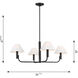 Sean Lavin Colfax 4 Light 34.5 inch Burnished Brass Chandelier Ceiling Light
