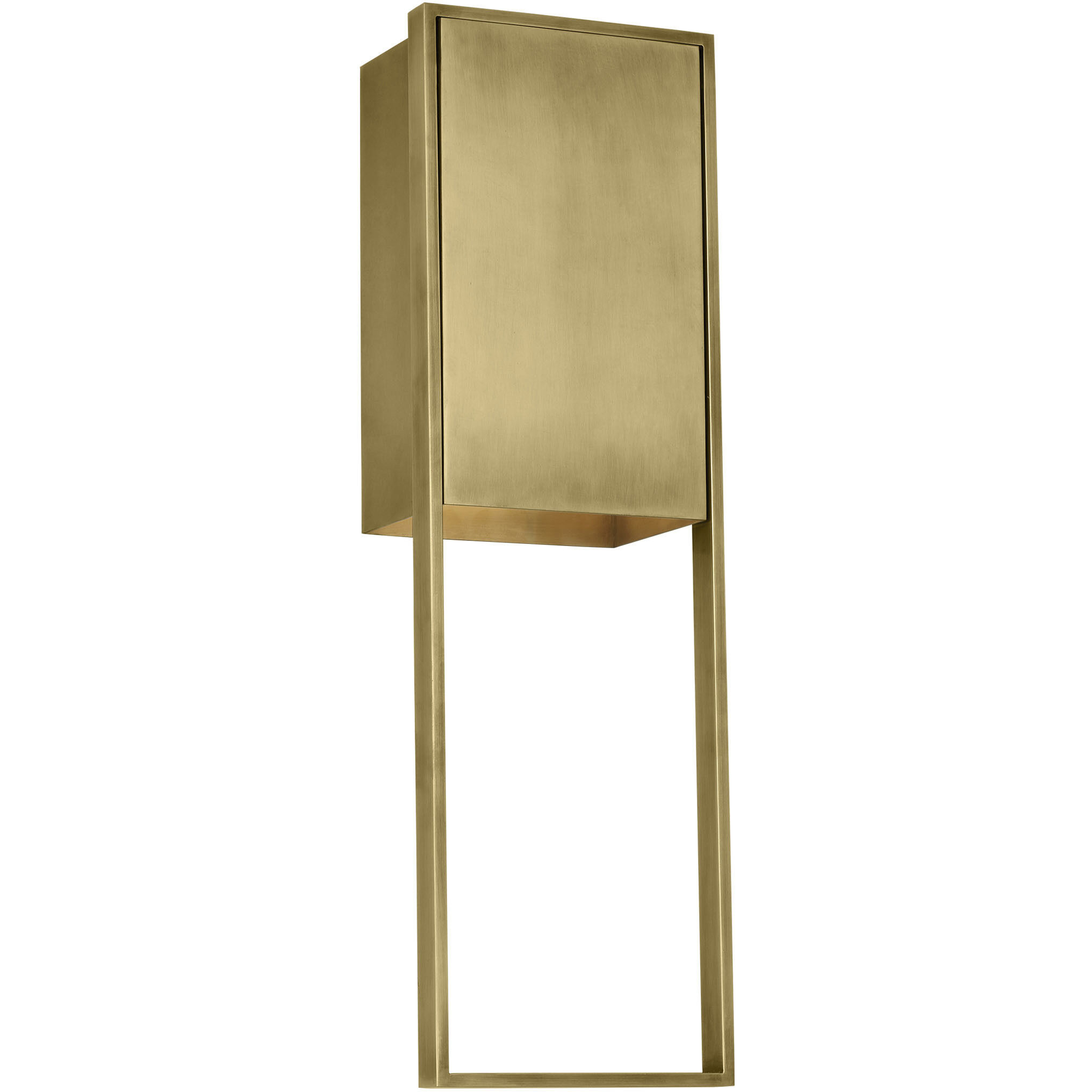 Mick De Giulio Alude LED 24 inch Hand-Rubbed Antique Brass Outoor Wall Light