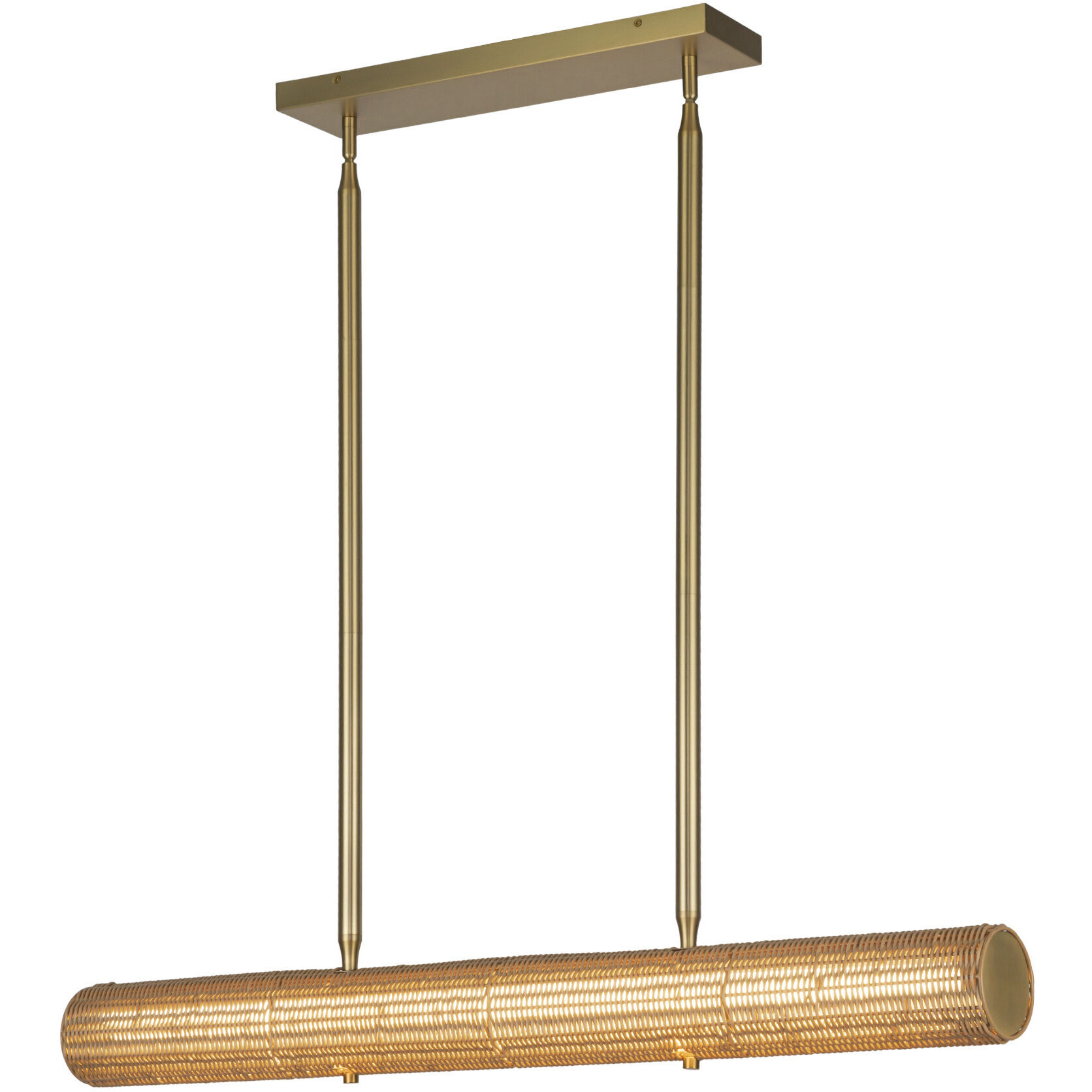 Alora Mood Maris LED 42 inch Brushed Gold Linear Pendant Ceiling Light