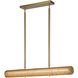 Alora Mood Maris LED 42 inch Brushed Gold Linear Pendant Ceiling Light