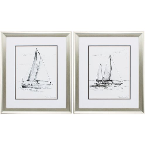 Waterside Collection Black Framed Art