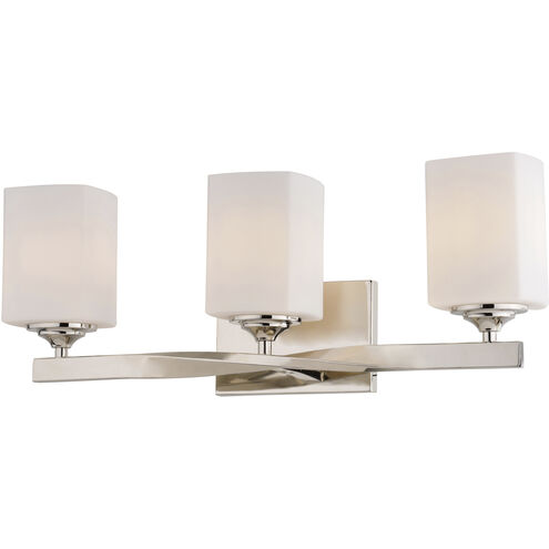 Robey 3 Light 23 inch Polished Nickel Bathroom Vanity Wall Light