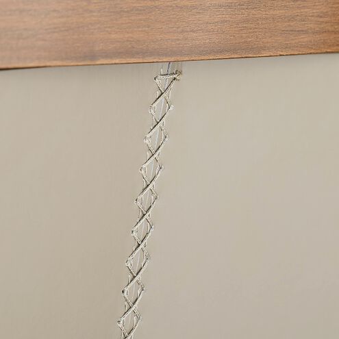 Keegan 41 inch Morel and Walnut with Brushed Stainless Steel Bar Stool