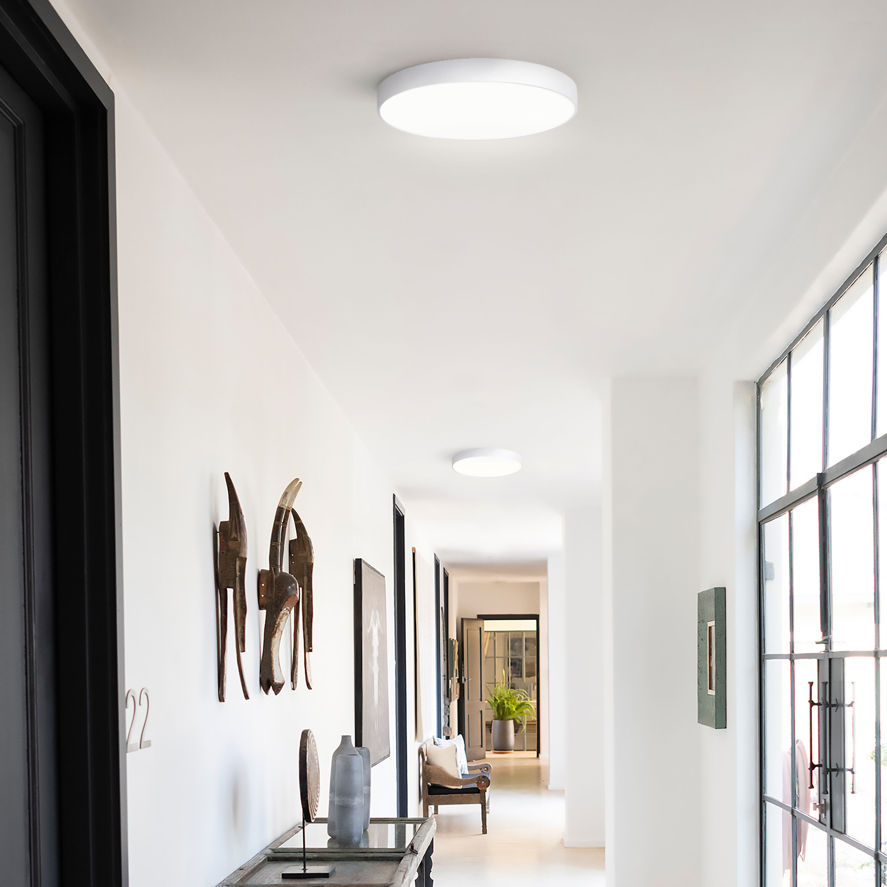 Madison 14 inch White Flush Mount Ceiling Light