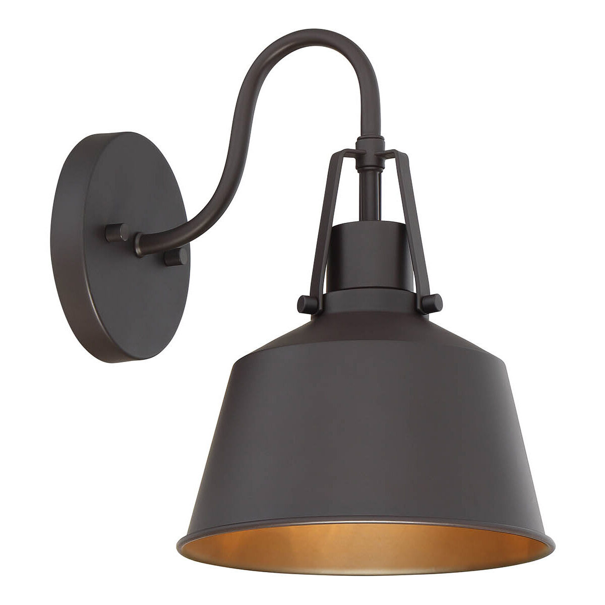 Farmhouse Outdoor Wall Lantern in Oil Rubbed Bronze