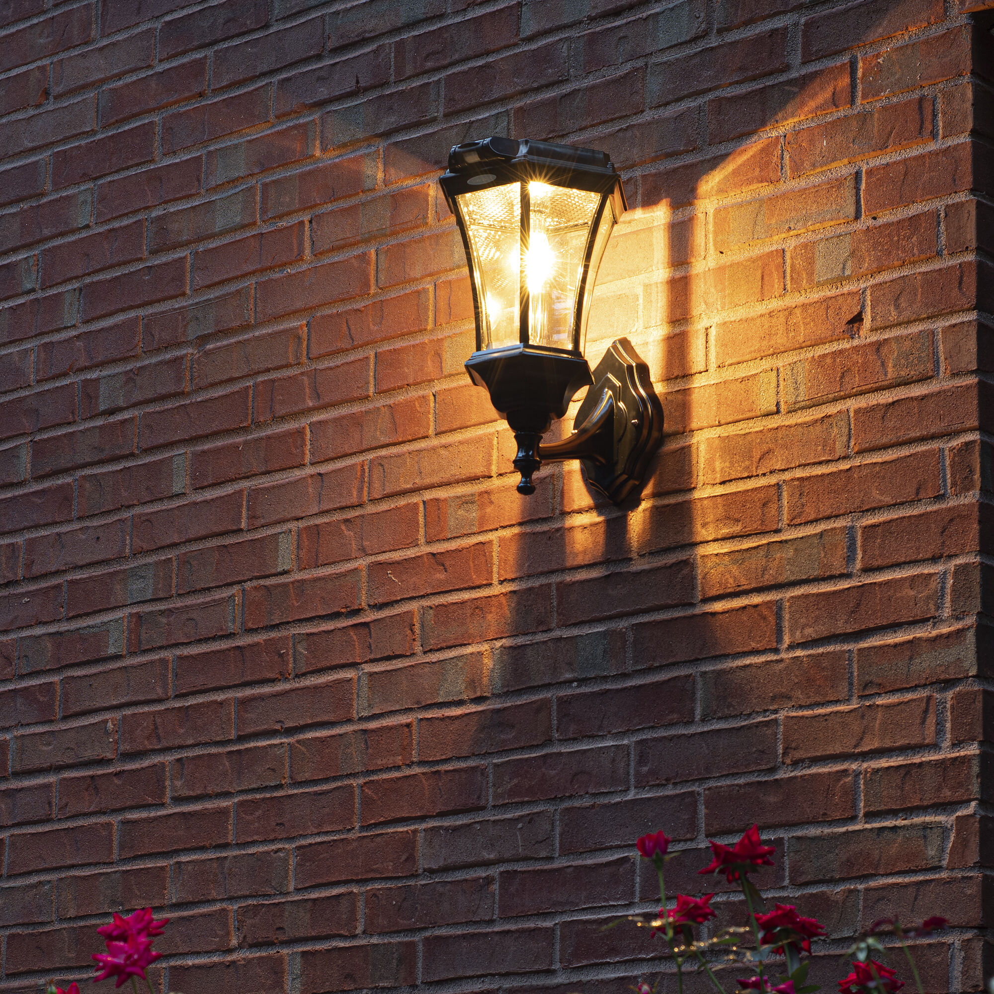 Victorian 1 Light 15 inch Black Post Light, Solar