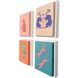 Big Cat Canvas Multi and Orange and Pink and Teal Canvas, Propac