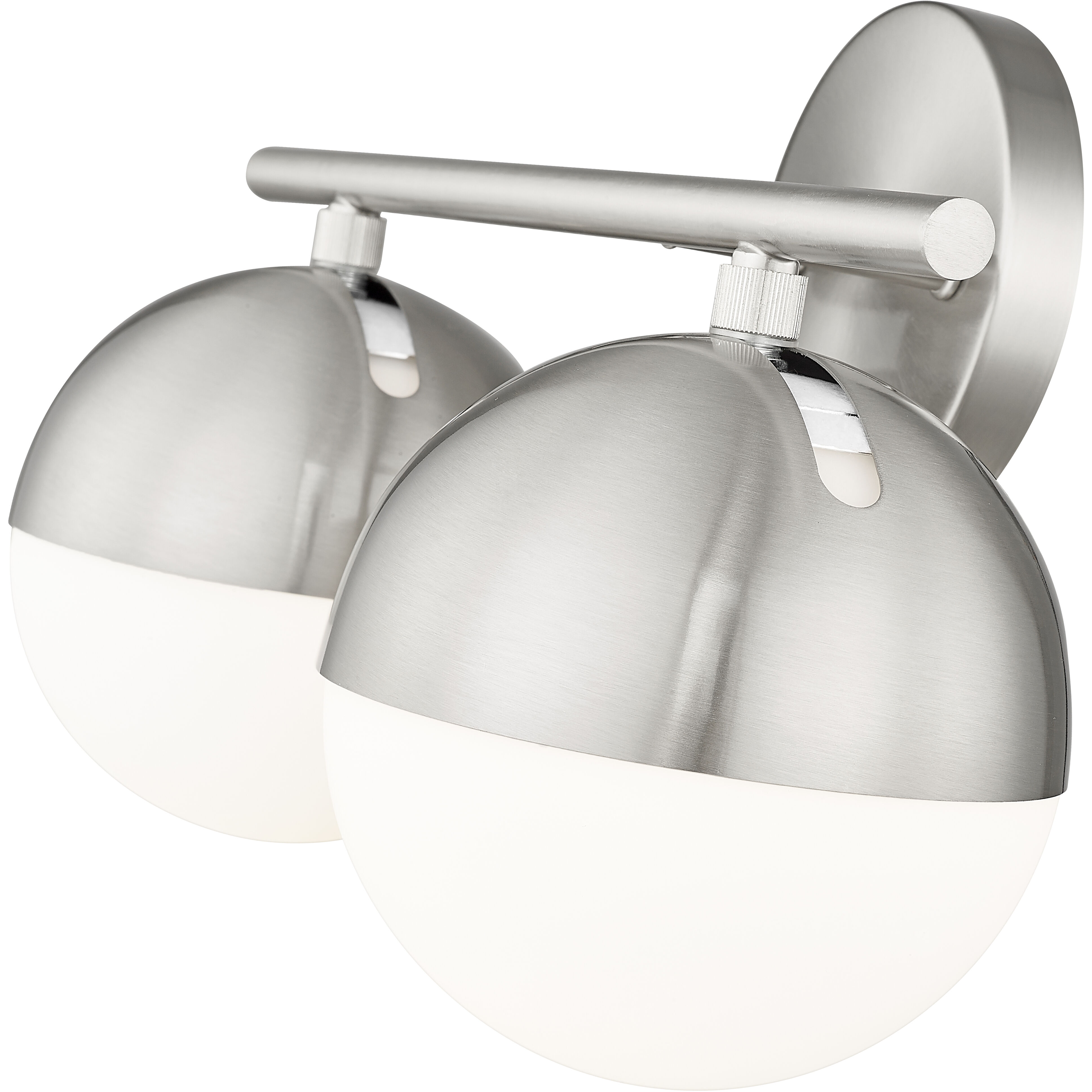 Realm Sphere 2 Light 16 inch Brushed Nickel Bath Vanity Wall Light