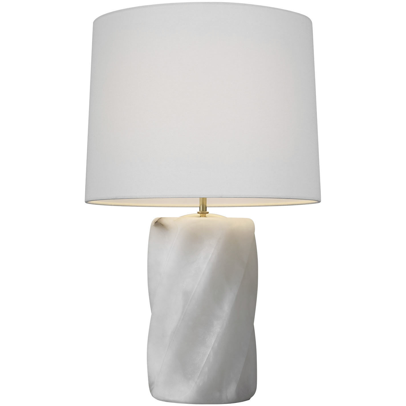 AERIN Ripley 24.75 inch 15 watt Alabaster Torsade Table Lamp Portable Light