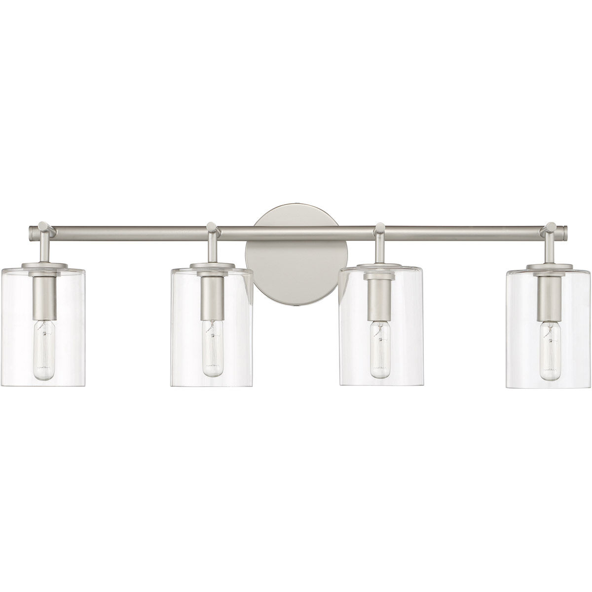 Hailie 4 Light 28 inch Satin Nickel Vanity Light Wall Light