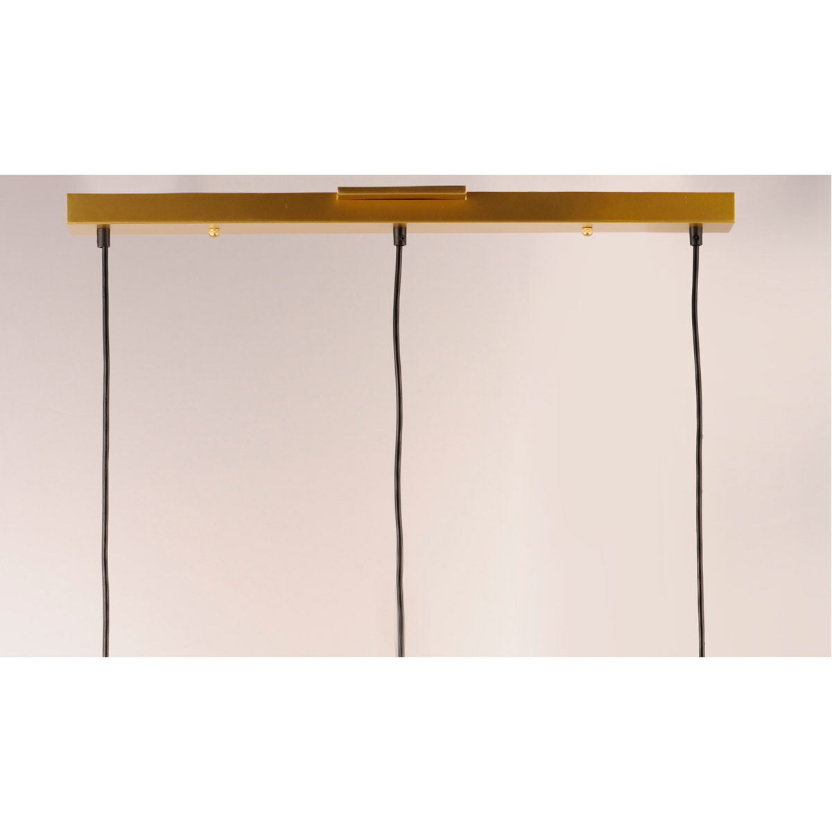 Half Moon LED 30.25 inch Metallic Gold Linear Pendant Ceiling Light