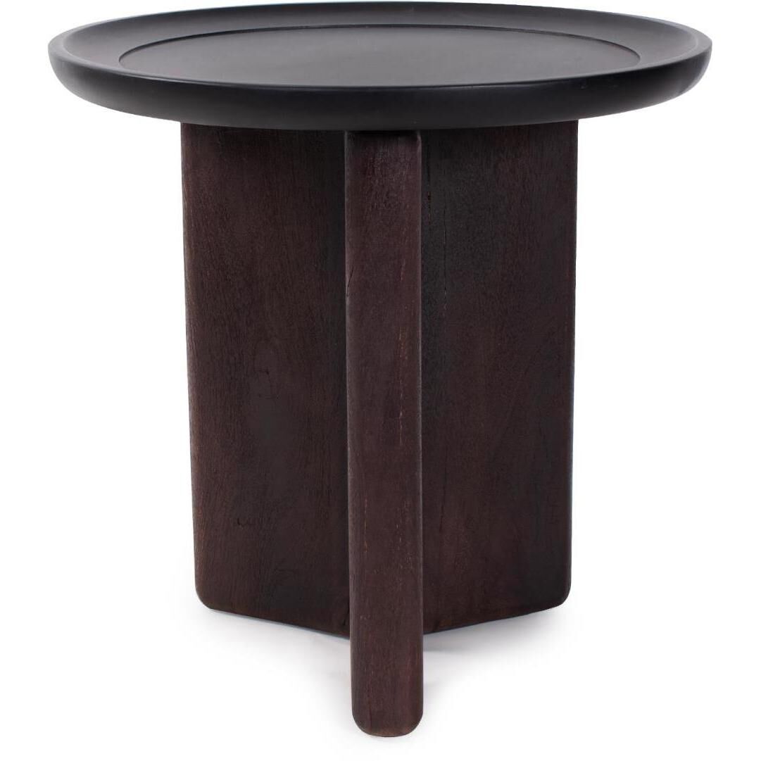 Bollack 24 X 23.75 inch Brown and Black Side Table