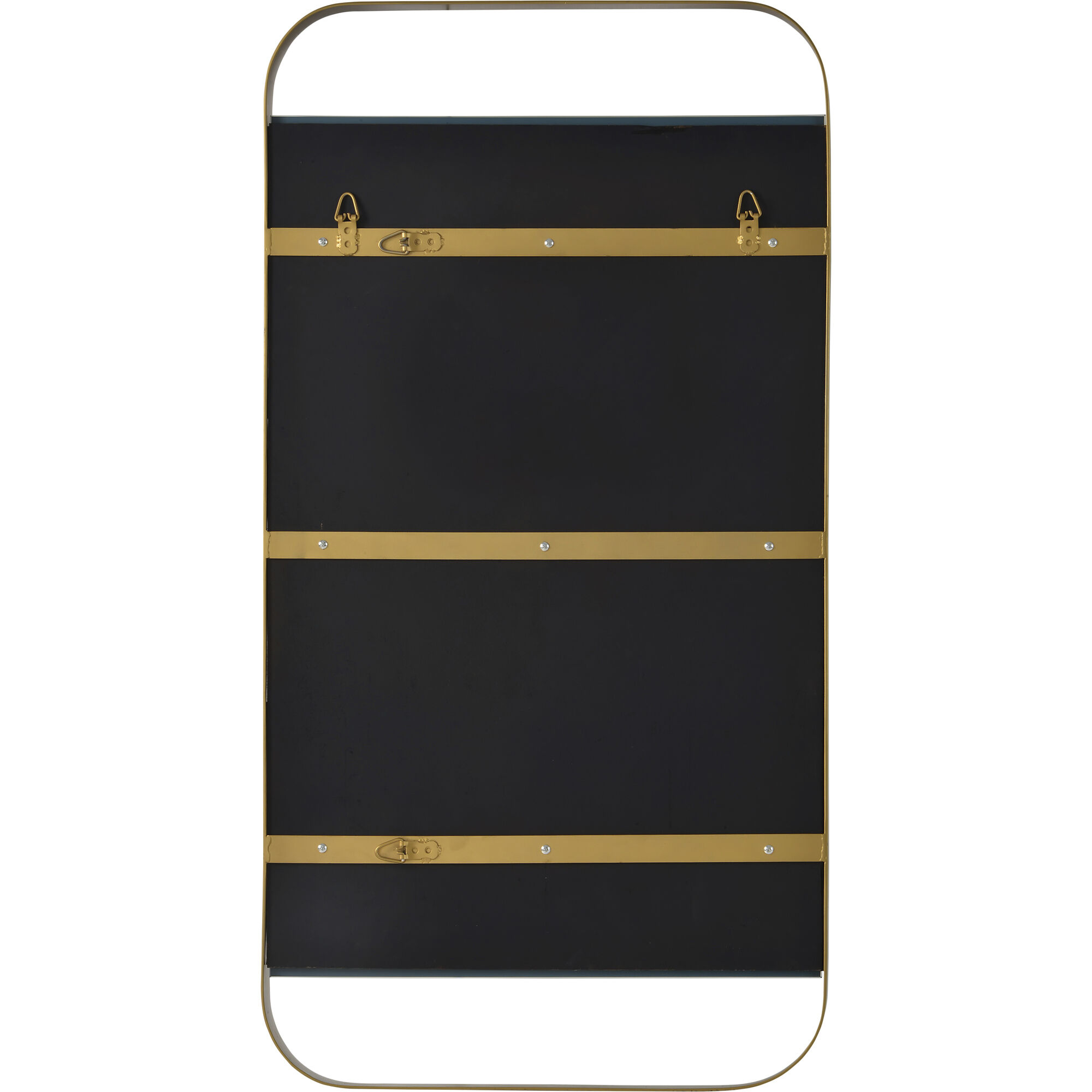 Zariyah 38 X 20 inch Antique Brass Wall Mirror