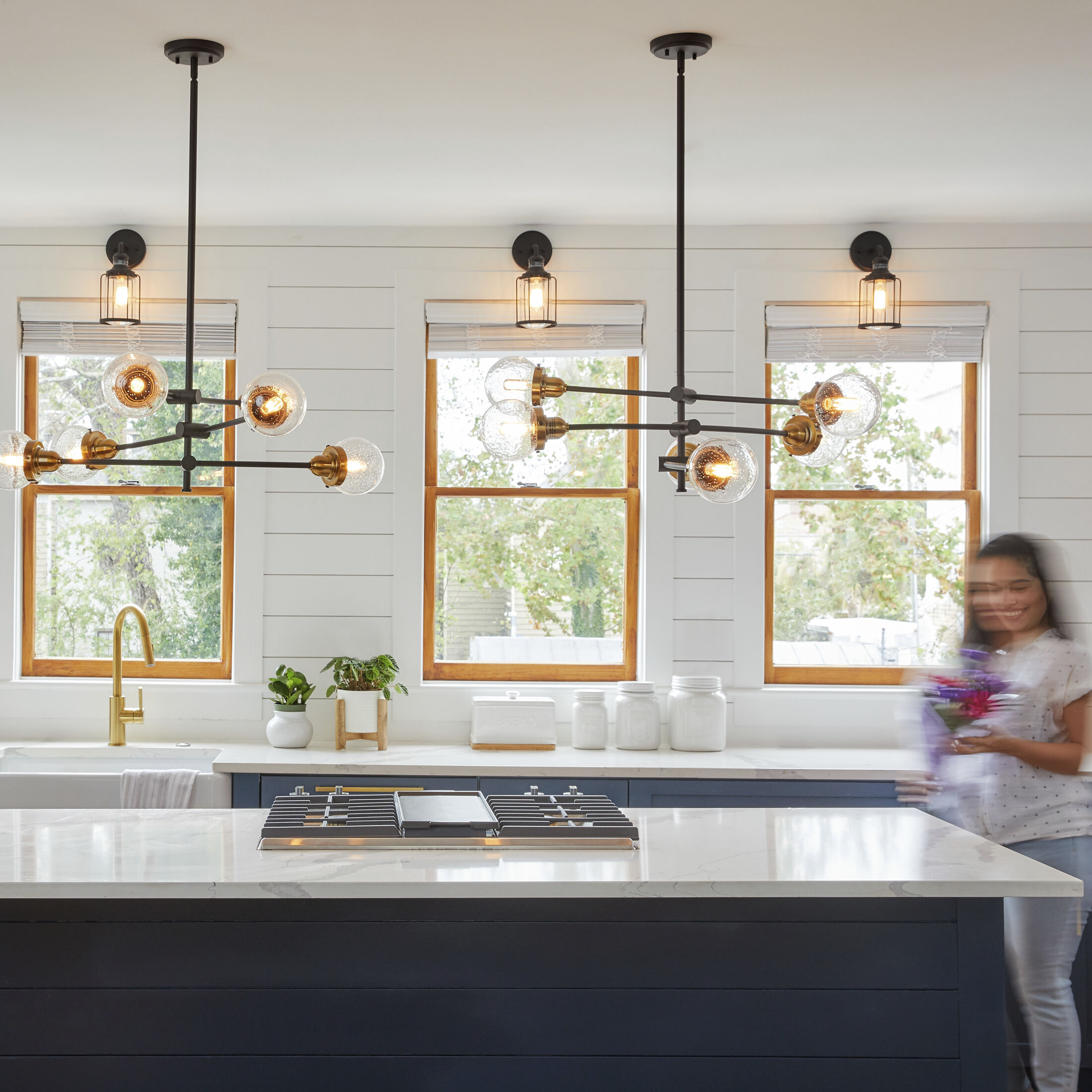 Trance 6 Light 34 inch Western Bronze Chandelier Ceiling Light