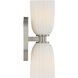 Baldwin 2 Light 4.5 inch Satin Nickel Wall Sconce Wall Light, Essentials