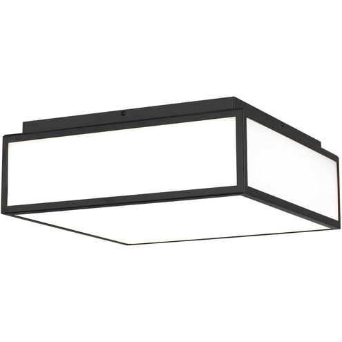 Panel Square LED 14 inch Sand Black Outdoor Flush Mount