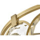 Nala LED 31 inch Heritage Brass Chandelier Ceiling Light