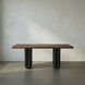 Mila 72 X 36 inch Dark Walnut and Matte Black Desk
